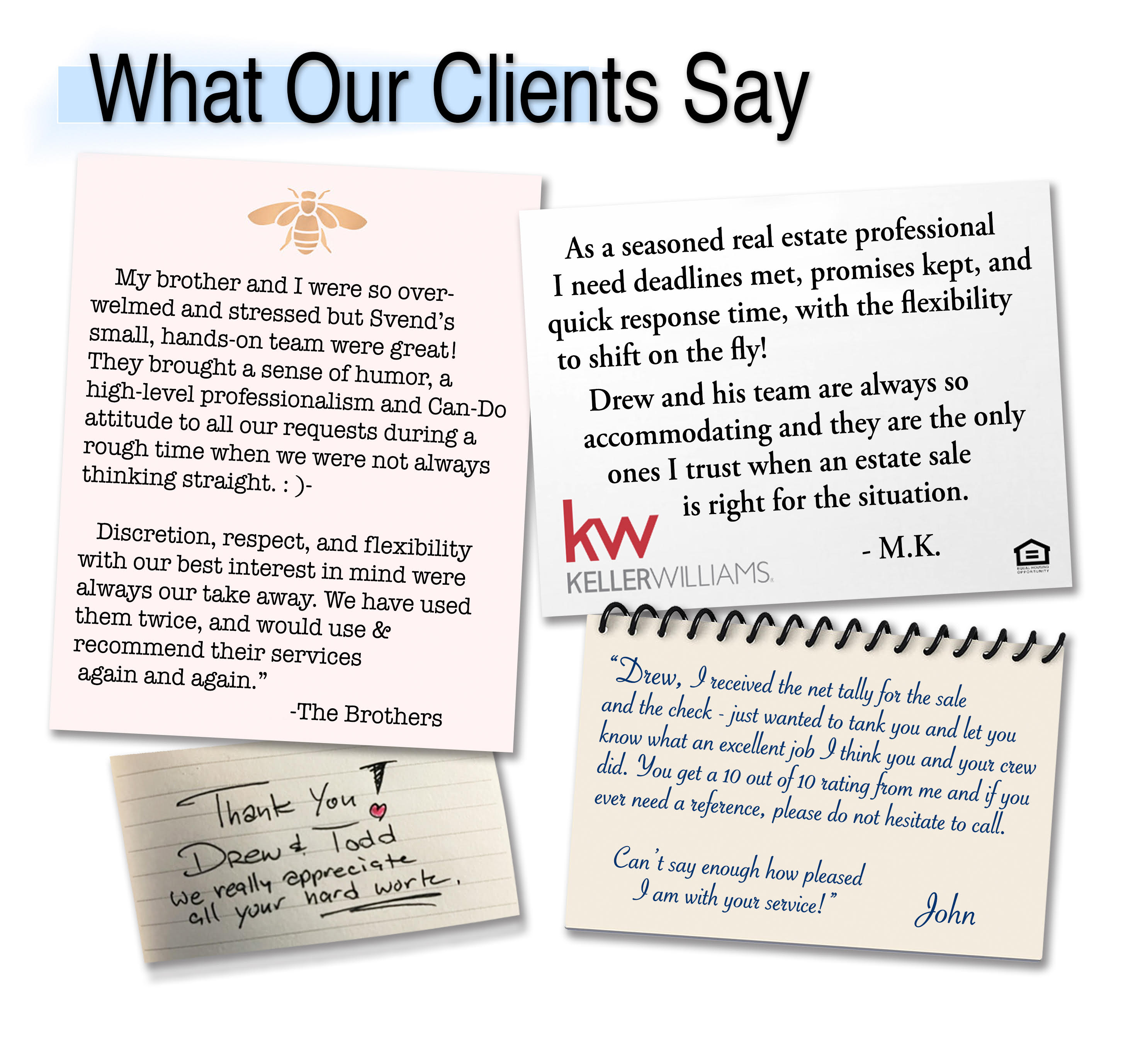 What people say about us graphic
